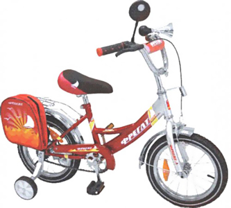 Детский велосипед Фрегат BF-1402 Красный - общий вид
