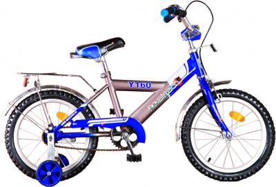 Детский велосипед Novatrack Х24603-К Серебристо-Синий - общий вид