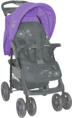 Детская прогулочная коляска Lorelli Foxy (Gray Violet Dandelion) - общий вид