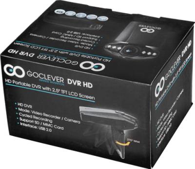 Автомобильный видеорегистратор GoClever DVR HD WIDE - коробка