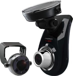 Автомобильный видеорегистратор Caidrox CD-5000 (2 канала) - общий вид с дополнительной камерой