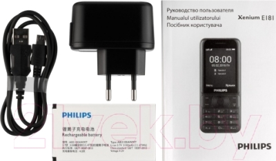 Мобильный телефон Philips Xenium E181 (черный)