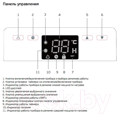 Конвектор Hyundai Basiq Elle Black H-HV9-10-UI646