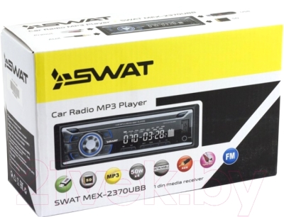 Бездисковая автомагнитола Swat MEX-2370UBB