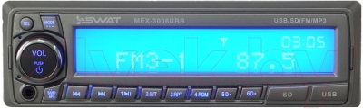 Бездисковая автомагнитола Swat MEX-3006UBB
