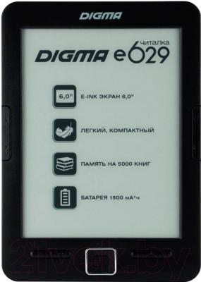 Электронная книга Digma E629 (черный)
