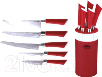 Набор ножей Peterhof PH-22373 (красный)