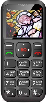 Мобильный телефон BQ Arlon BQM-1802 (черный/зеленый)