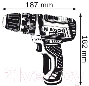 Профессиональная дрель-шуруповерт Bosch GSB 10.8-2-LI Professional (0.601.9B6.901)