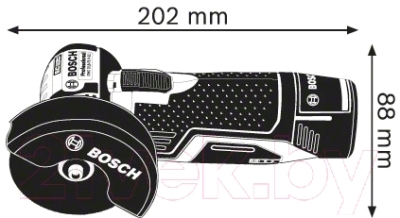 Профессиональная угловая шлифмашина Bosch GWS 10.8-76 V-EC Professional (0.601.9F2.000)