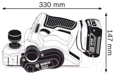 Профессиональный электрорубанок Bosch GHO 18 V-LI (0.601.5A0.300)