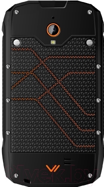 Смартфон Vertex Impress Action (черный/оранжевый)