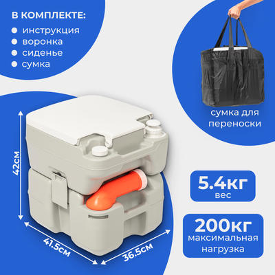 Портативный биотуалет Saniteco CHH-3320