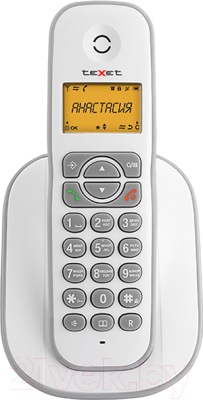 Беспроводной телефон Texet TX-D4505A (белый/серый)