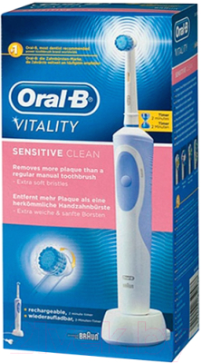 Электрическая зубная щетка Oral-B Vitality Sensitive Clean D12.513S (80275307)