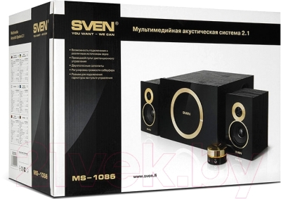 Мультимедиа акустика Sven MS-1086 (черный)