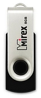 Usb flash накопитель Mirex Swivel Rubber Black 8GB (13600-FMURUS08) - 