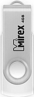 Usb flash накопитель Mirex Swivel White 4GB / 13600-FMUSWT04 - 