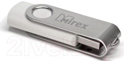 Usb flash накопитель Mirex Swivel White 4GB / 13600-FMUSWT04