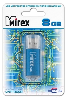 Usb flash накопитель Mirex Unit Aqua 8GB / 13600-FMUAQU08