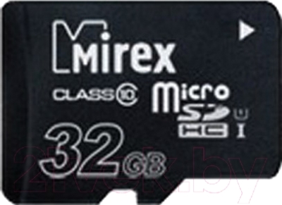 Карта памяти Mirex microSDHC 32GB class 10 (13612-MCSUHS32)