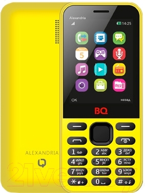 Мобильный телефон BQ Alexandria BQM-2800 (желтый)