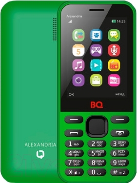Мобильный телефон BQ Alexandria BQM-2800 (зеленый)