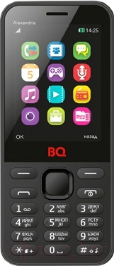 Мобильный телефон BQ Alexandria BQM-2800 (черный)