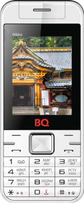 Мобильный телефон BQ Nikko BQM-2424 (белый/зеленый)
