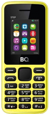 Мобильный телефон BQ Step BQM-1830 (желтый)