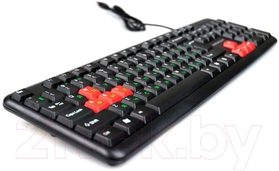 Клавиатура Nakatomi KN-02U (черный/красный)