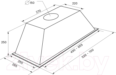 Вытяжка скрытая Kuppersberg Inlinea 52 X 4HPB