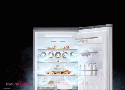 Холодильник с морозильником LG GW-B489SMFZ