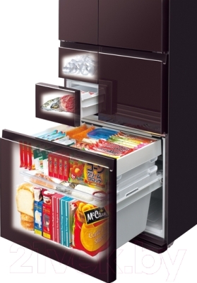 Холодильник с морозильником Sharp SJ-GF60AR