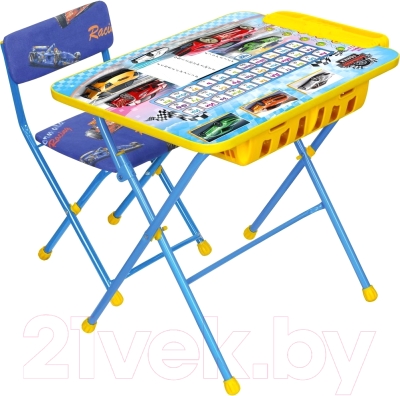 Комплект мебели с детским столом Ника КУ2П/15 Большие гонки
