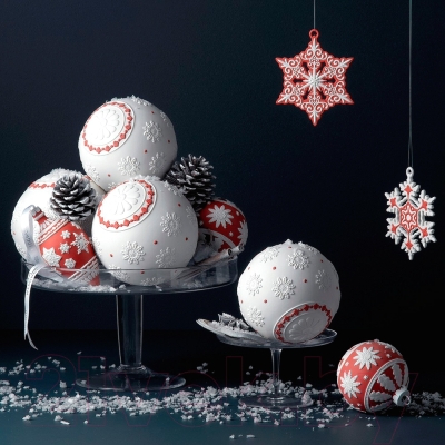 Елочная игрушка Wedgwood Christmas 2015 "Pierced Snowflake Red" - вся коллекция