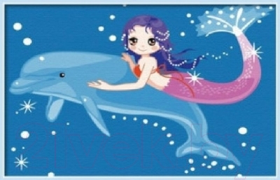 Картина по номерам Menglei Дельфин и русалка (MC031)
