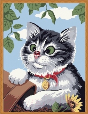 Картина по номерам Menglei Любопытный котёнок (ME085)