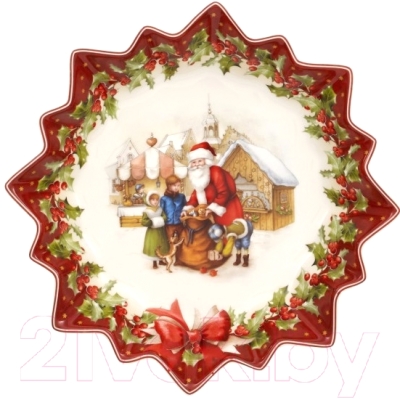 Блюдо Villeroy & Boch Toy's Fantasy "Подарки от Санта-Клауса" (25см)