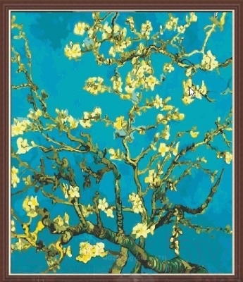 Картина по номерам Menglei Цветущий миндаль (Ван Гог) (MG253)