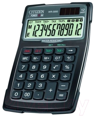 Калькулятор Citizen WR-3000