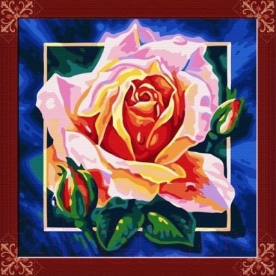 Картина по номерам Picasso Розовая роза (PC4040004)