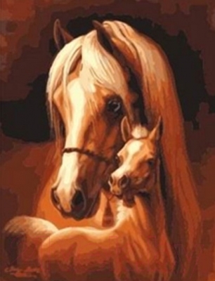 Картина по номерам Picasso Лошадь и жеребенок (PC4050070)