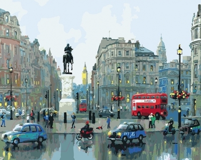 Картина по номерам Picasso Лондон после дождя (PC4050130)
