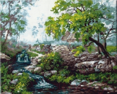 Картина по номерам Truehearted Горная река (HB4050204)