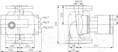 Циркуляционный насос Wilo Stratos 50/1-16 PN6/10 (2150590)