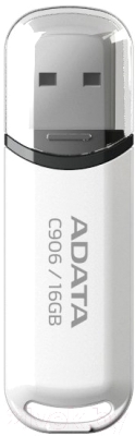 Usb flash накопитель A-data C906 16Gb White (AC906-16G-RWH)