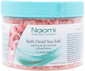 Соль для ванны Naomi С экстрактом розы KM 0013 (350мл)