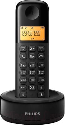 Беспроводной телефон Philips D1301B/51 (черный)
