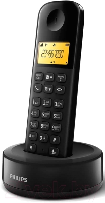 Беспроводной телефон Philips D1301B/51 (черный)